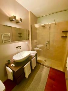 Koupelna v ubytování B&B L'Orizzonte