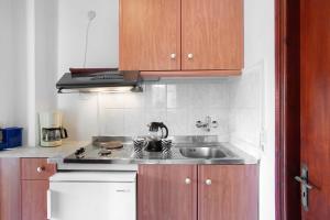 Kuchyň nebo kuchyňský kout v ubytování Areti Orfeas Apartment 5