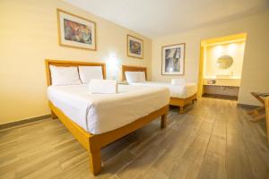 Voodi või voodid majutusasutuse Hotel Colonial Ciudad Juarez toas