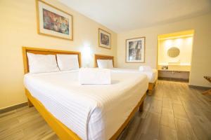 Voodi või voodid majutusasutuse Hotel Colonial Ciudad Juarez toas