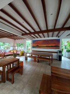 Ruang duduk di Pagalù Hostel