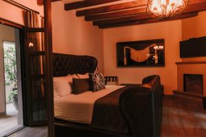 TV a/nebo společenská místnost v ubytování Hotel Apapacho Boutique