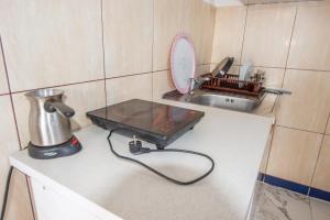 Kuchyň nebo kuchyňský kout v ubytování Apartmani Medovic