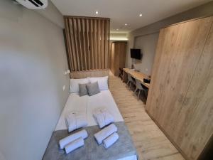 TV a/nebo společenská místnost v ubytování Xanthi Studio Apartments