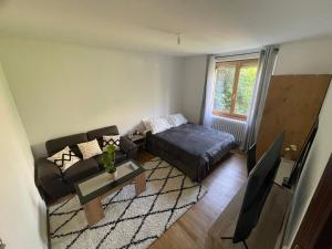 Posezení v ubytování Chambre privée vue sur le jardin proche centre ville