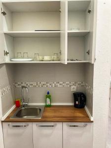 Apartmani Vila Milaris tesisinde mutfak veya mini mutfak