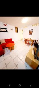 Χώρος καθιστικού στο Sun & Moon apartment Ohrid