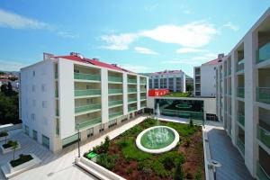 an overhead view of a building with a garden at Dubrovnik Luxury Residence – L’Orangerie in Dubrovnik