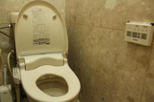een badkamer met toilet met deksel bij Fuefuki - House - Vacation STAY 10281 in Fuefuki