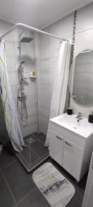 Koupelna v ubytování Apartmani Simić