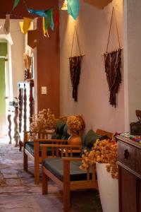 Comida na casa de hóspedes ou em algum lugar perto