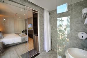 Koupelna v ubytování Ivy Hotel Nha Trang