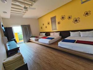Postel nebo postele na pokoji v ubytování Moumoon B&B