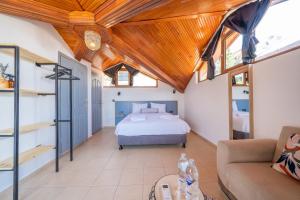 Postel nebo postele na pokoji v ubytování Bella Kaş