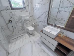 Koupelna v ubytování Hotel Diman