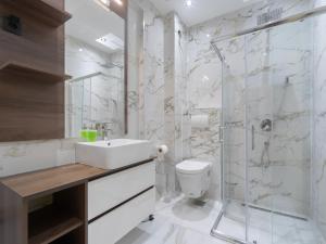 Koupelna v ubytování Hotel Diman