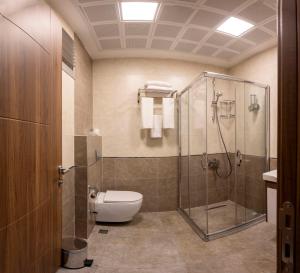 Koupelna v ubytování Comfort Suites Hotel