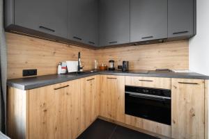 Köök või kööginurk majutusasutuses Apartmány Florián