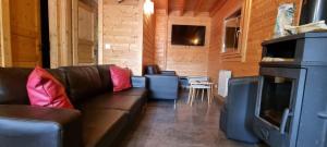 Posedenie v ubytovaní Chalet Léobina, quartier calme, vue panoramique!