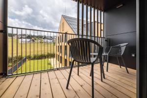Rõdu või terrass majutusasutuses Apartmány Florián