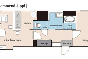 a floor plan of a house at DIVINE in Sapporo