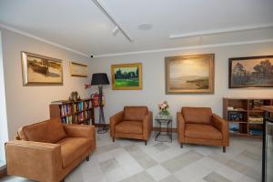 Posezení v ubytování STORIES Design ApartHotel