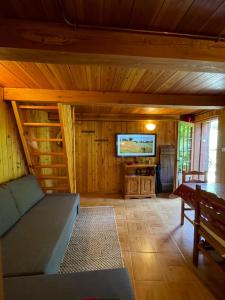 TV a/nebo společenská místnost v ubytování JARDIN DES ANGLAIS