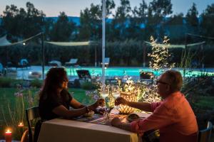 Nápoje v ubytování Is Cheas wine farm boutique hotel