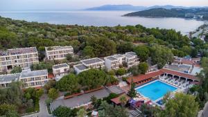 an aerial view of a resort with a swimming pool at PİGALE BEACH RESORT in Kuşadası