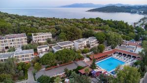 an aerial view of a resort with a swimming pool at PİGALE BEACH RESORT in Kuşadası