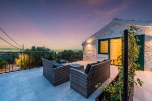 Balkón alebo terasa v ubytovaní Stone House Luna