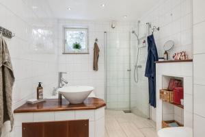 Koupelna v ubytování Visby city Apartments