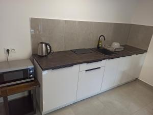 Kuchyň nebo kuchyňský kout v ubytování Sara Resort