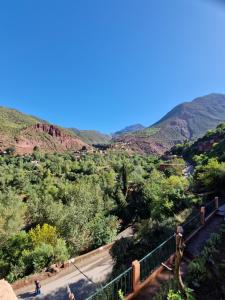 a view of a road in the mountains at Villa Romancia Ourika Vallee in Marrakesh