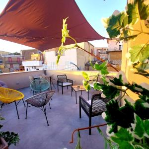 Balkón nebo terasa v ubytování Akropoli Exclusive Room