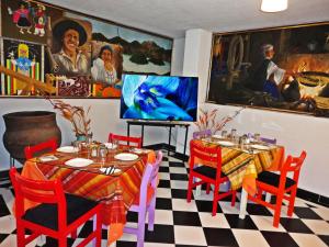 TV o dispositivi per l'intrattenimento presso Hotel Rincón Escandinavo