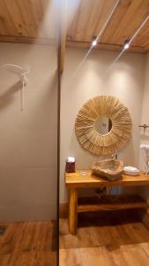 Koupelna v ubytování Salto Corumbá Hotel Camping Clube