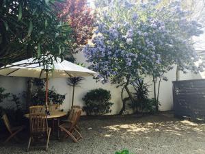 Zahrada ubytování Hôtel des Druides + 9 fotografií