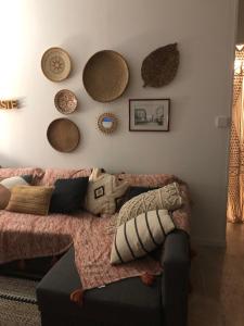 Posteľ alebo postele v izbe v ubytovaní CASA DAHLIA - Charmant appartement équipé avec grande terrasse