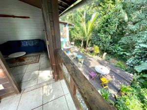 Um jardim em Casa Selva - Vila do Abraão - Ilha grande
