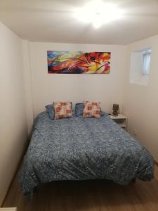 Postel nebo postele na pokoji v ubytování Appartement avec terrasse entre vignes, balades, Alsace + 25 fotografií