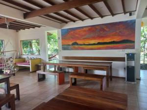 Ruang duduk di Pagalù Hostel