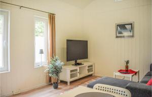 TV at/o entertainment center sa Cozy Home In Torhamn With House A Panoramic View