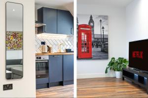 Dapur atau dapur kecil di 7 - West London Brand New Loft