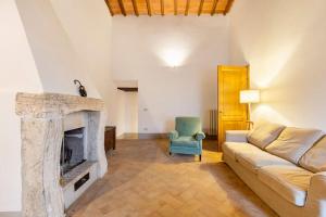Posezení v ubytování La Casa di Vignoni Alto