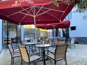 Patio o area all'aperto di Level Up Hotel & Restaurant