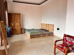 Cama ou camas em um quarto em Villa Sa Pa