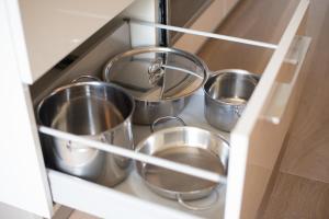 Kuchyňa alebo kuchynka v ubytovaní Lazise Boutique Apartment Lago e Relax