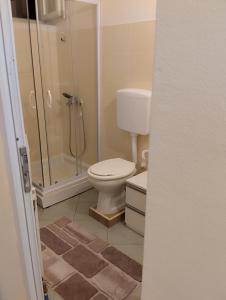 Koupelna v ubytování Apartman Lenka