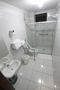 Koupelna v ubytování Hotel Três Fronteiras